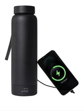 TYLT 24oz Insulated Bottle with 5700mAh Wireless Power Bank